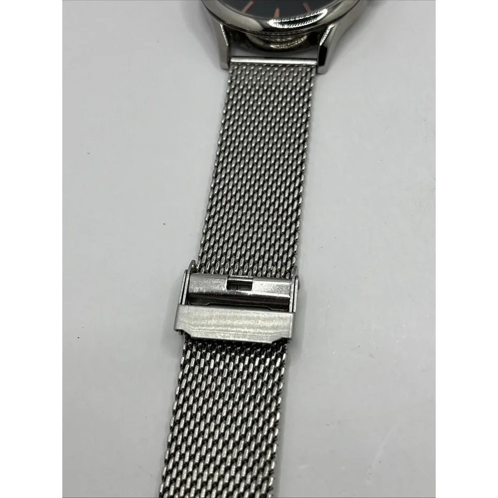 Daniel Klein Men's Quartz Watch 42mm Case Silver Mesh Metal Band-‎ New Battery